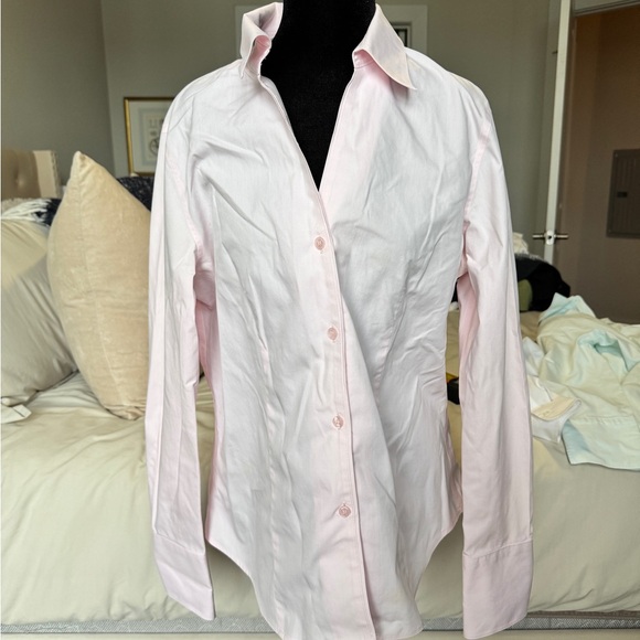 Jones New York Soft Pink Collared Shirt - Picture 1 of 7